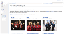 Desktop Screenshot of barbershopwiki.com